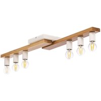 [GEBRAUCHT] Envostar Deckenleuchte Laurent Deckenlampe Leuchte Lampe Holz/Weiß 6 Flammig E27 B-Ware von ENVOSTAR