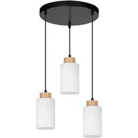 [GEBRAUCHT] Envostar Talia Hängeleuchte Eiche Weiß Rund Hängelampe Lampe Leuchte Deckenlampe B-Ware von ENVOSTAR