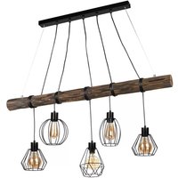 [GEBRAUCHT] Envostar Various Pendel Hängeleuchte Hängelampe Leuchte 5 Flammig Kiefer Dun888 B-Ware von ENVOSTAR