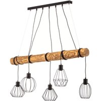 [GEBRAUCHT] Envostar Various Pendel Hängeleuchte Hängelampe Leuchte 5 Flammig Kiefer Natur B-Ware von ENVOSTAR