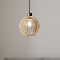 [NEUWERTIG] Envostar Clay Hängeleuchte Birkensperrholz ø 23 Cm Deckenlampe Pendelleuchte E27 B-Ware von ENVOSTAR