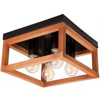 [NEUWERTIG] Envostar Phelan Deckenleuchte 4 Flg. Holz/Schwarz Deckenlampe Lampe Leuchte Spot B-Ware von ENVOSTAR