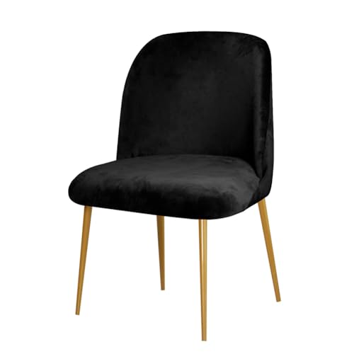 ENWIND Stuhlhussen Abnehmbar Waschbar Stretch Esszimmerstühle Husse Universal Moderne Stuhl Beschützer,Schwarz,2 Pcs von ENWIND