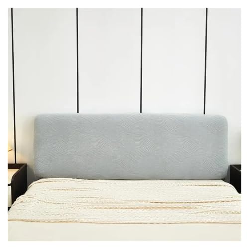 1 PC-Kopfteilbezug, Wellenmuster, Kopfteilbezug, gestrickt, elastisch, Jacquard, Nachttischbezug for Bett im Schlafzimmer Für Schlafzimmer(Light Grey,120cm) von ENWWCH