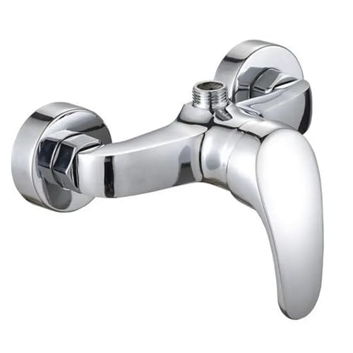 1 stücke G1/2 zoll Wand-montiert Dusche Wasserhahn Einzigen Griff Badezimmer Badewanne Chrom-Finish Mixer Tap Für Badezimmer Geeignet von ENWWCH