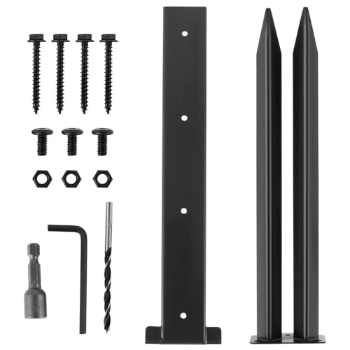 2-teiliges Reparaturset for Zaunpfosten, Reparatur von gekippten, gebrochenen Holzzaunpfosten, robuste Reparaturpfähle for, Erdspieß Für Gekippten Bruch 2-teiliges Reparaturset for Zaunpfosten, Reparatur von gekippten, gebrochenen Holzzaunpfosten, robuste Reparaturpfähle for, Erdspieß Für Gekippten Bruch von ENWWCH
