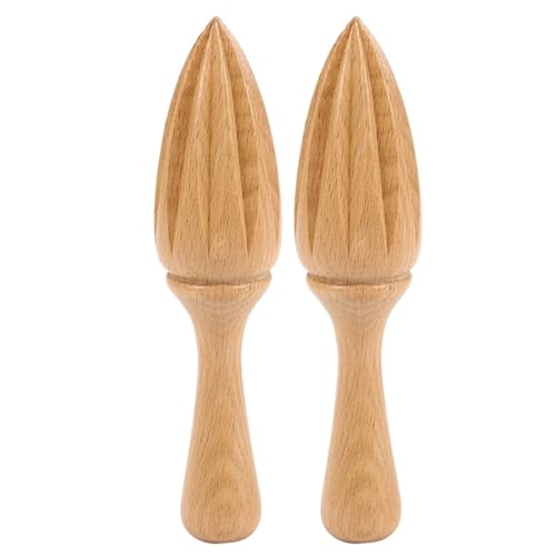 2Pcs Holz Lemon Squeezer Mini Entsafter Obst Orange Zitrus Reibahle Multifunktionale Küche Werkzeug Für Bar Küche von ENWWCH