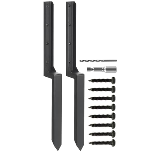 2er-Pack Hochleistungs-Reparaturpfähle aus Stahl for Zaunpfosten, Erdspieß for Zaunpfostenanker, zur Reparatur von geneigten/gebrochenen Holz Für Gekippten Bruch 2er-Pack Hochleistungs-Reparaturpfähle aus Stahl for Zaunpfosten, Erdspieß for Zaunpfostenanker, zur Reparatur von geneigten/gebrochenen Holz Für Gekippten Bruch von ENWWCH