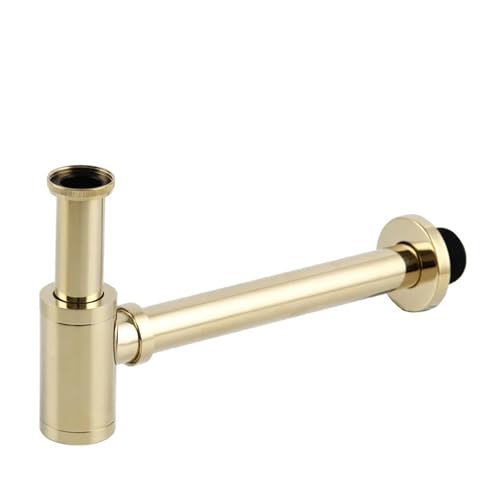 Basin Pop Up Drain Antique Brass Bottle Trap Bathroom Sink Siphon Drains with Kit Für Waschbecken(Color 1) von ENWWCH