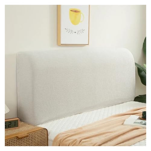 Bettkopfteilbezug, All-Inclusive-Design, einfarbig, elastischer Schutz, Kopfteilschutzbezug for Einzel-, Doppel- und Kingsize-Betten Für Schlafzimmer(Color 1,W220xH60cm) von ENWWCH