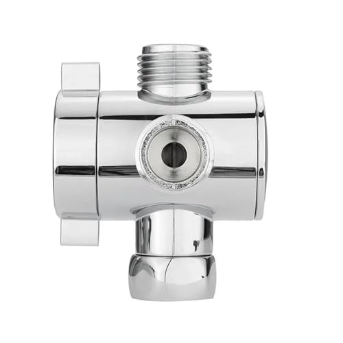 Dusch- und Badezimmerarmatur, Dreiwege-T-Adapter, silberweiß poliert, for WC, Bidet, Duschkopf, Umsteller, Duscharmatur Für Badezimmer Geeignet Dusch- und Badezimmerarmatur, Dreiwege-T-Adapter, silberweiß poliert, for WC, Bidet, Duschkopf, Umsteller, Duscharmatur Für Badezimmer Geeignet von ENWWCH
