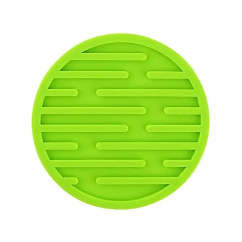 ENWWCH 3 stücke Verdickt Ablauf Silikon Untersetzer Hitze Beständig Gummi Geschirr Isolierung Pad Glas Getränke Halter Pad Für Töpfe, Schüsseln(Green) von ENWWCH
