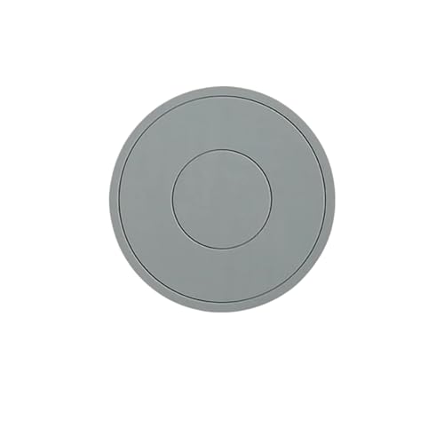 ENWWCH 4 stücke Hohe Temperatur Beständig Verdickt Silikon Coaster Runde Mikrowelle Ofen Matte Silikon Matte Tischset Wärme Isolierung Matte Für Töpfe, Schüsseln(Gray) von ENWWCH