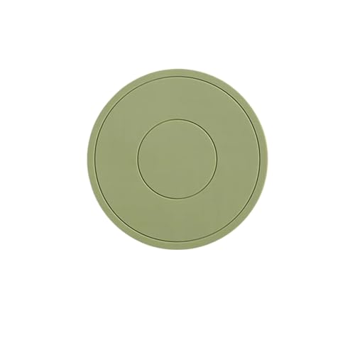ENWWCH 4 stücke Hohe Temperatur Beständig Verdickt Silikon Coaster Runde Mikrowelle Ofen Matte Silikon Matte Tischset Wärme Isolierung Matte Für Töpfe, Schüsseln(Green) von ENWWCH