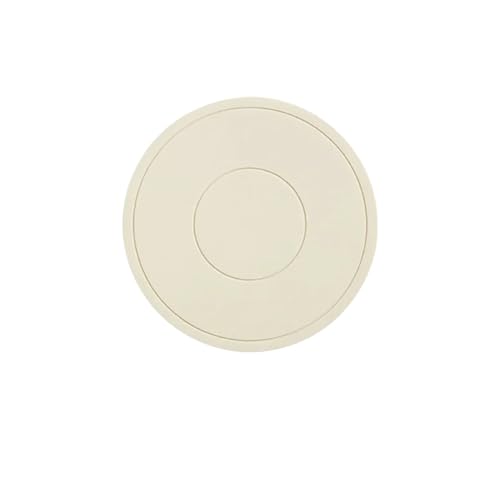 ENWWCH 4 stücke Hohe Temperatur Beständig Verdickt Silikon Coaster Runde Mikrowelle Ofen Matte Silikon Matte Tischset Wärme Isolierung Matte Für Töpfe, Schüsseln(White) von ENWWCH