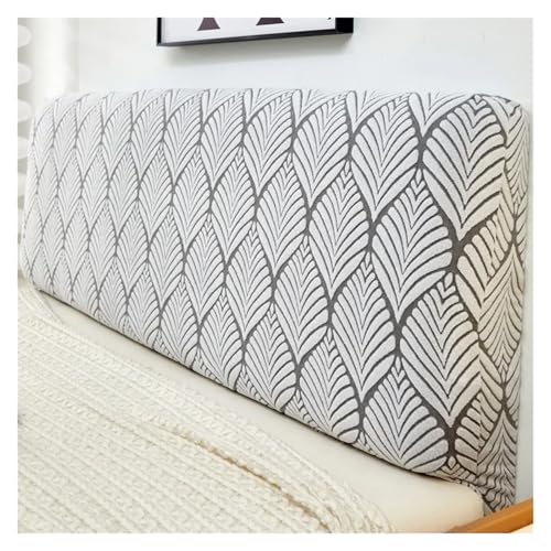 ENWWCH All-Inclusive-Jacquard-Kopfteilbezug, einfarbiges Muster, Bettkopfteil-Schonbezug, Schlafzimmerbett-Rückenlehnenschutzbezüge Für Schlafzimmer(Color 2,L200cm H50-60cm) von ENWWCH
