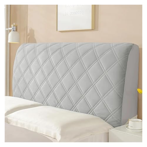 ENWWCH All-Inclusive-Kopfteilbezug aus weichem, gestepptem Stoff, verdickter, Heimdekoration, einfarbig, Bettrückenbezug Für Schlafzimmer(Color 1,W220 x H70cm) von ENWWCH