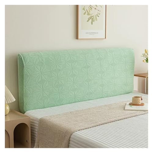 ENWWCH All-Inclusive-Kopfteilbezug aus weicher, glatter, gesteppter Polyesterfaser, einfarbiger Schutzbezug for die Bettrückseite Für Schlafzimmer(Light Green,1.2m) von ENWWCH