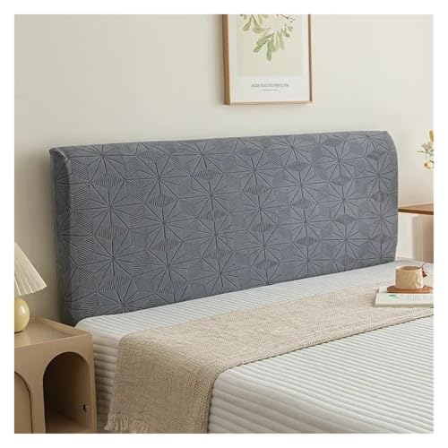 ENWWCH All-Inclusive-Kopfteilbezug aus weicher, glatter, gesteppter Polyesterfaser, einfarbiger Schutzbezug for die Bettrückseite Für Schlafzimmer(Light Grey,2.2m) von ENWWCH