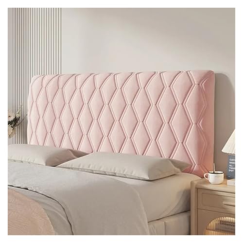 ENWWCH Bettkopfteilbezug, verdickte, weich verpackte Bettdecke, Rückenlehne, kollisionssichere, universelle Kopfteil-Schutzhülle Für Schlafzimmer(Pink,210x70x25cm) von ENWWCH