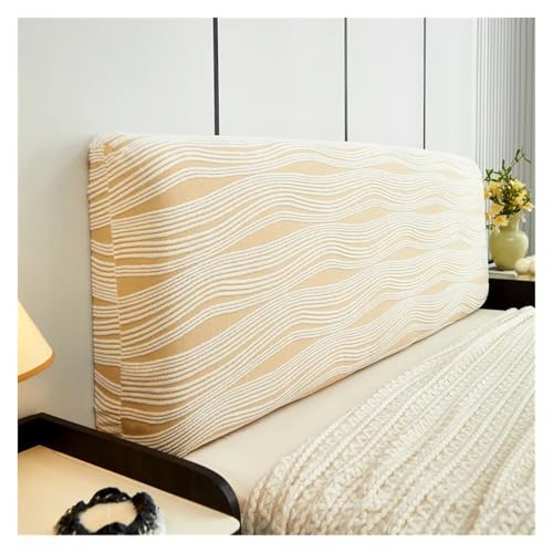 ENWWCH Einfarbiger, verdickter Jacquard-Kopfstützenbezug for das Bett, All-Inclusive-Kopfteilbezug, doppelte Wohnkultur Für Schlafzimmer(Color 2,L200cm H50-60cm) von ENWWCH