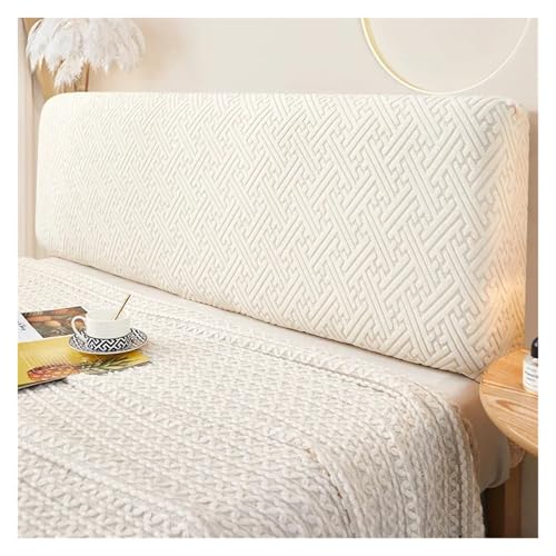 ENWWCH Jacquard-Kopfteilbezug, dehnbar, inklusive Kopfteilbezüge, einfarbig, verdickter Bettrückenschutzbezug Für Schlafzimmer(Color 4,W180 x H50-60cm) von ENWWCH