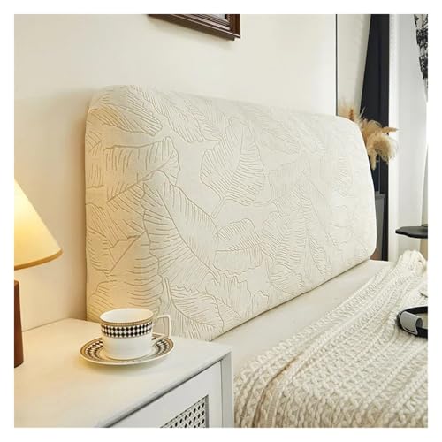 ENWWCH Jacquard-Kopfteilbezug, weicher, kurzer Samtbezug for Bettkopfteile, All-Inclusive-Bettschutzbezug, Schlafzimmerdekor Für Schlafzimmer(Color 1,L150cm H50-60cm) von ENWWCH