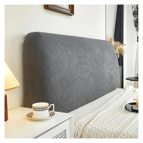 ENWWCH Jacquard-Kopfteilbezug, weicher, kurzer Samtbezug for Bettkopfteile, All-Inclusive-Bettschutzbezug, Schlafzimmerdekor Für Schlafzimmer(Color 4,L220cm H50-60cm) von ENWWCH