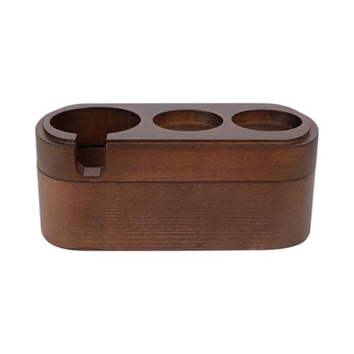 ENWWCH Kaffee Tamper Station Holz Kaffee Tamper Station Ständer Portafiler Halter Rack Mit Knock Box 58mm Barista Werkzeuge Für Kaffeemaschine von ENWWCH