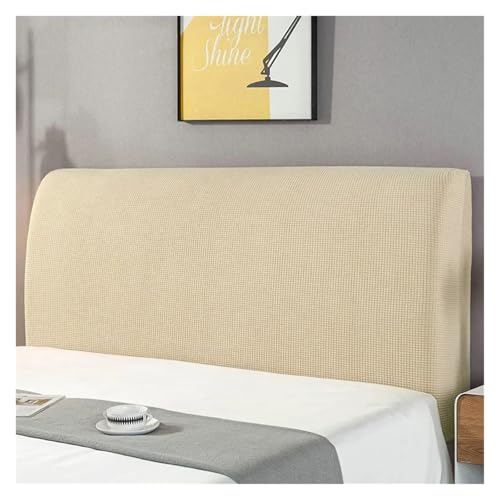 ENWWCH Kopfteilbezug, Bettkopfbezüge, Verdicken Sie den elastischen Bettbezug, Rückenschutz for das Schlafzimmer im Home-Hotel Für Schlafzimmer(Beige,Width 150cm) von ENWWCH