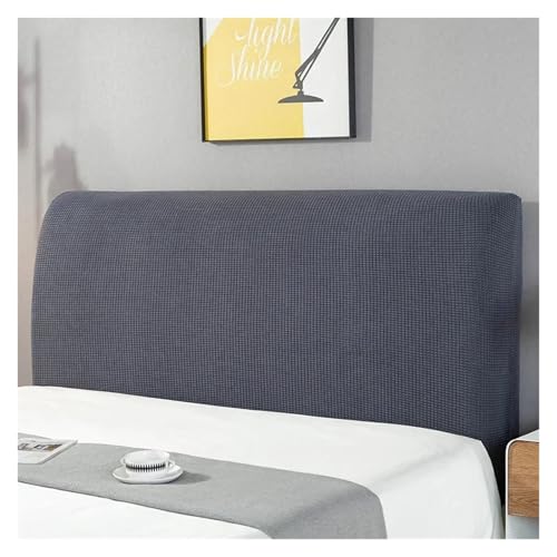ENWWCH Kopfteilbezug, Bettkopfbezüge, Verdicken Sie den elastischen Bettbezug, Rückenschutz for das Schlafzimmer im Home-Hotel Für Schlafzimmer(Deep Grey,Width 120cm) von ENWWCH