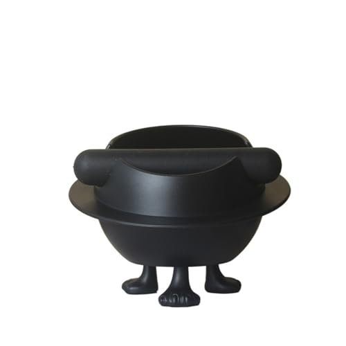 ENWWCH Kreative Schlacke Eimer Mülleimer Kaffeesatz Eimer Bar Zähler Knock Schlacke Eimer Pulver Schlacke Box Knock Schlacken Trog Für Kaffeemaschine(Black A) von ENWWCH