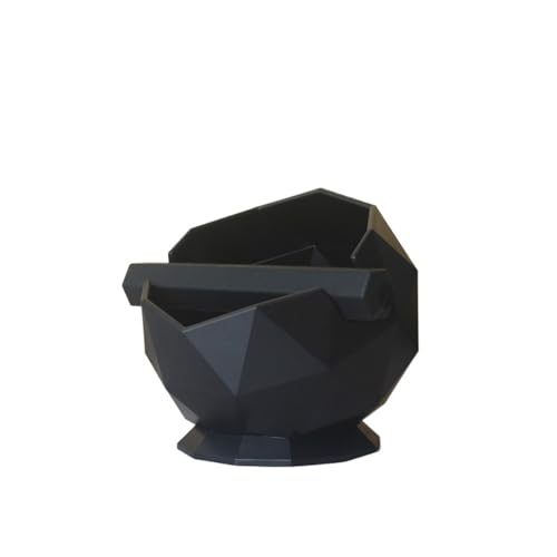 ENWWCH Kreative Schlacke Eimer Mülleimer Kaffeesatz Eimer Bar Zähler Knock Schlacke Eimer Pulver Schlacke Box Knock Schlacken Trog Für Kaffeemaschine(Black B) von ENWWCH