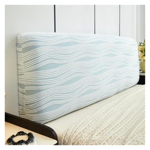 ENWWCH Weiche Kopfteil Abdeckung All-Inclusive Bett Kopf Wohnkultur Schlafzimmer BedHead Protector Funda Cabecero Für Schlafzimmer(Color 2,L180cm H50-60cm) von ENWWCH