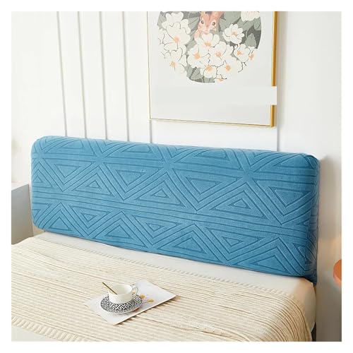 Kopfteilbezug, All-Inclusive-Design, Hohe Elastizität, Universeller Bettbezug for Alle Jahreszeiten Für Schlafzimmer(Blue,W150xH60cm) von ENWWCH