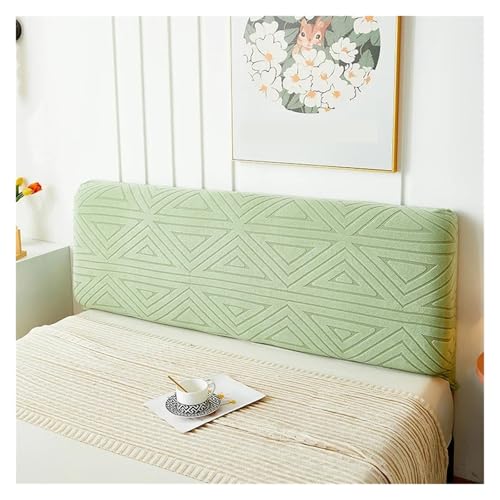 Kopfteilbezug, All-Inclusive-Design, Hohe Elastizität, Universeller Bettbezug for Alle Jahreszeiten Für Schlafzimmer(Green,W120xH60cm) von ENWWCH