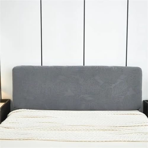 Kopfteilbezug, gestrickt, elastisch, Jacquard, Nachttischbezug for das Bett im Schlafzimmer, einfach zu verwenden und reinigen Für Schlafzimmer(Dark Grey,180cm) von ENWWCH
