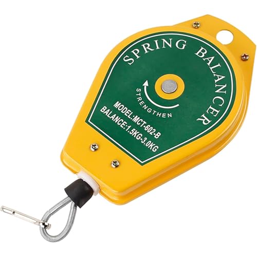 ENWYTE Federzug Werkzeug Spring Balancer Tragkraft 0.5 kg - 5 kg 3 Meter Dehnungslänge zum Aufhängen Werkzeugen Aufhängen von Montageleine für Fließband Aufhängen Bewegen Von Werkzeugen(1.5-3.0kg) von ENWYTE