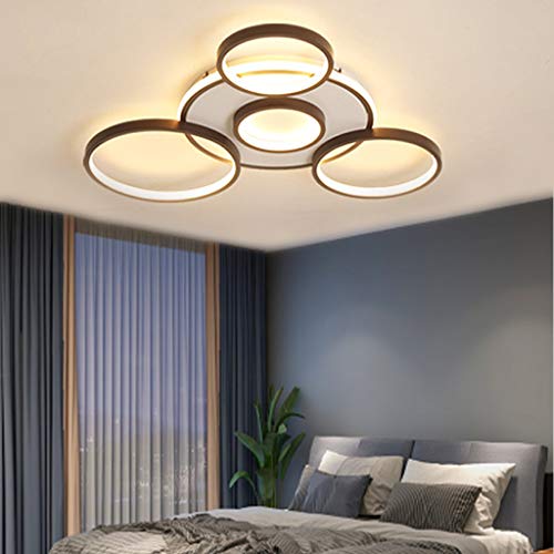 LED Deckenleuchte Dimmbar Deckenlampe Mit Fernbedienung Groß Wohnzimmerlampe Modern Lichtfarbe/Helligkeit Einstellbar Acryl Deckenlicht Esszimmer Küche Schlafzimmer lampe Pendelleuchte,5heads von ENXING