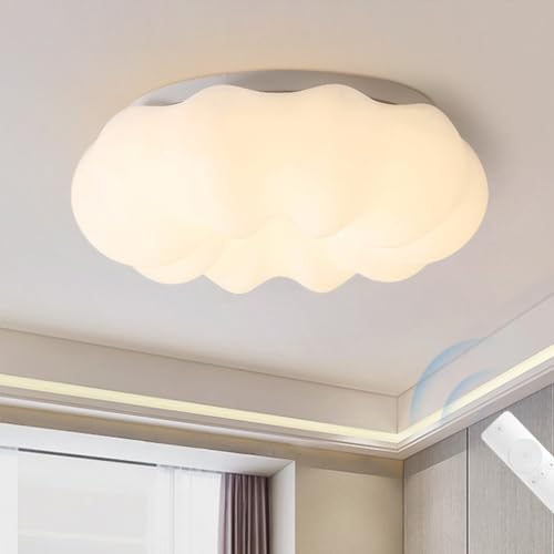 ENXING Moderne LED Wolken Deckenleuchte Cartoon Deckenleuchte In Kürbisform Stufenlos Dimmbar Mit Fernbedienung Geeignet Für Schlafzimmer Wohnzimmer Flur Kinderzimmer Weiß Deckenlampe(A-ENLARGED SIZE) ENXING Moderne LED Wolken Deckenleuchte Cartoon Deckenleuchte In Kürbisform Stufenlos Dimmbar Mit Fernbedienung Geeignet Für Schlafzimmer Wohnzimmer Flur Kinderzimmer Weiß Deckenlampe(A-ENLARGED SIZE) von ENXING