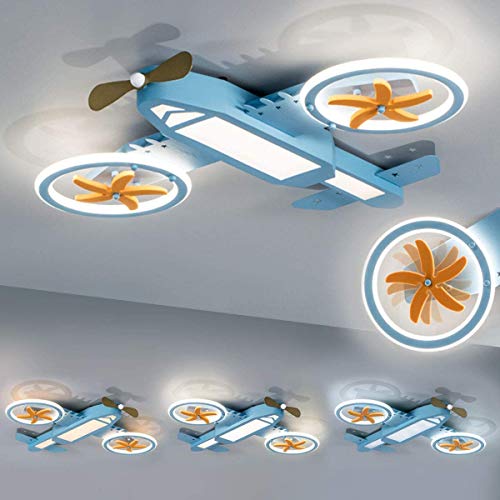 Kinderzimmerlampe LED Deckenleuchte Flugzeug Deckenlampe Kinderlampe Kreativität Kinderleuchten Dimmbar Trikolore Kindlich Cartoons Junge Mädchen Schlafzimmer Wohnzimmer Kindergarten Decke Lampen… von ENXING