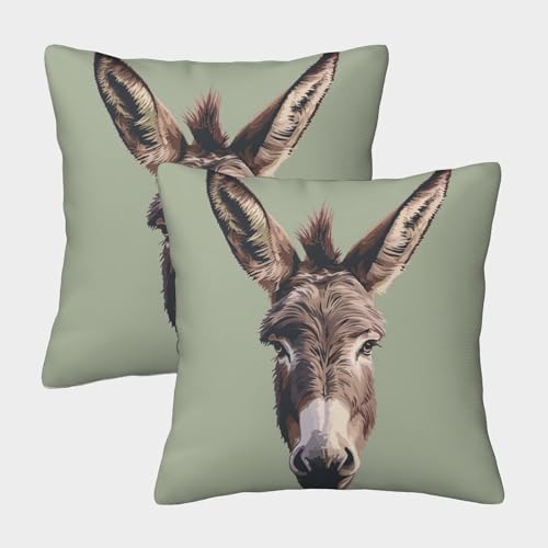 ENYISIYULO Deko Kissenbezug Esel 2er Set 3D-Druck Modern Dekokissen Kissenbezüge Mode Esel Lendenkissen Wurfkissenbezug Mit Verstecktem Reißverschluss Sofa Auto Schlafzimmer 40x40cm ENYISIYULO Deko Kissenbezug Esel 2er Set 3D-Druck Modern Dekokissen Kissenbezüge Mode Esel Lendenkissen Wurfkissenbezug Mit Verstecktem Reißverschluss Sofa Auto Schlafzimmer 40x40cm von ENYISIYULO