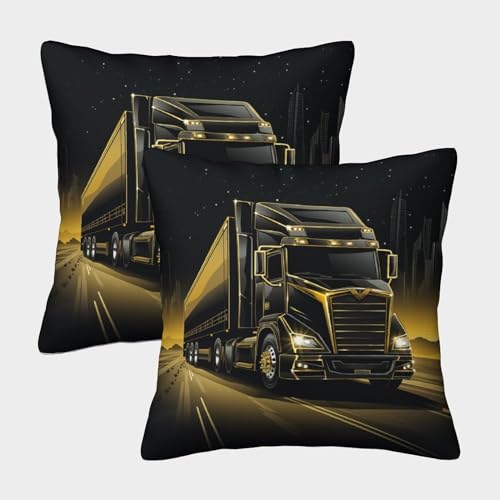 ENYISIYULO DekoRatteiv Kissenbezüge Großer LKW 2er Set Kissenhülle DekoRatteive Weiche laufender LKW Lendenkissen Wurfkissenbezug Für Sofa Auto Schlafzimmer 40x40cm ENYISIYULO DekoRatteiv Kissenbezüge Großer LKW 2er Set Kissenhülle DekoRatteive Weiche laufender LKW Lendenkissen Wurfkissenbezug Für Sofa Auto Schlafzimmer 40x40cm von ENYISIYULO