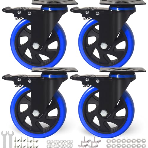 12,7 cm Lenkrollen, 4 Stück, robuste Rollen mit Bremse 12,7 cm Lenkrollen, 4 Stück, robuste Rollen mit Bremse von ENYKE