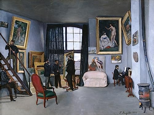 ENYLUFUT Berühmte Gemälde Leinwand Plakat Kunstwerk Dekor Bazilles Studio von Jean Frederic Bazille Wandkunst Bild Druck für Heimtextilien 60x90cm ENYLUFUT Berühmte Gemälde Leinwand Plakat Kunstwerk Dekor Bazilles Studio von Jean Frederic Bazille Wandkunst Bild Druck für Heimtextilien 60x90cm von ENYLUFUT