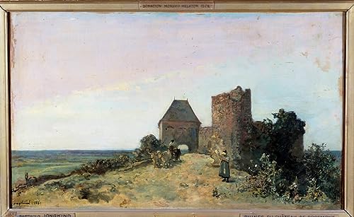 ENYLUFUT Berühmte Gemälde Leinwand Plakat Kunstwerk Dekor Blick auf die Ruinen der Burg von Rosemont im Nievre-Gemälde von Johan Barthold Jongkind Wandkunst Bild Druck für Heimtextilien 60x90cm ENYLUFUT Berühmte Gemälde Leinwand Plakat Kunstwerk Dekor Blick auf die Ruinen der Burg von Rosemont im Nievre-Gemälde von Johan Barthold Jongkind Wandkunst Bild Druck für Heimtextilien 60x90cm von ENYLUFUT