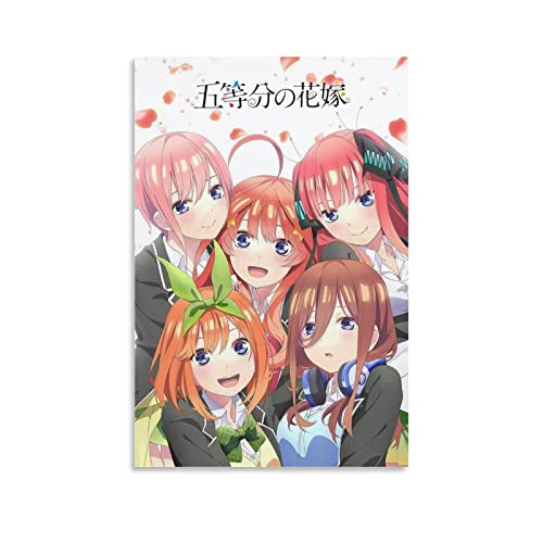 ENYPOLIS Anime The Quintessential Quintuplets Poster & Drucke auf Leinwand, Wandkunst-Poster für Raumdekoration, Unframe 30 x 45 cm von ENYPOLIS