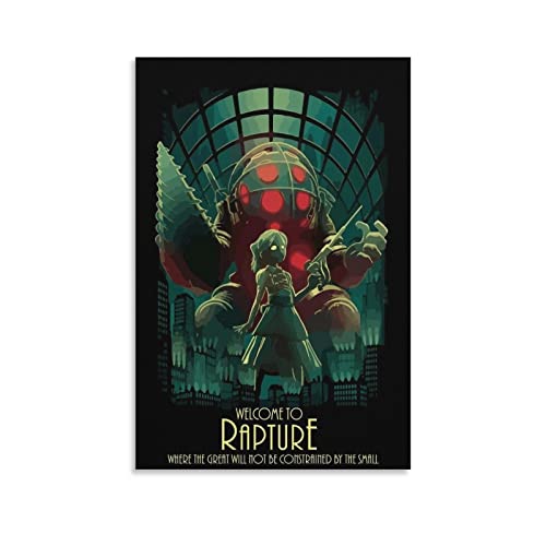 ENYPOLIS Bioshock Poster & Drucke auf Leinwand, Wandkunst-Poster für Raumdekoration, ohne Rahmen, 30 x 45 cm von ENYPOLIS