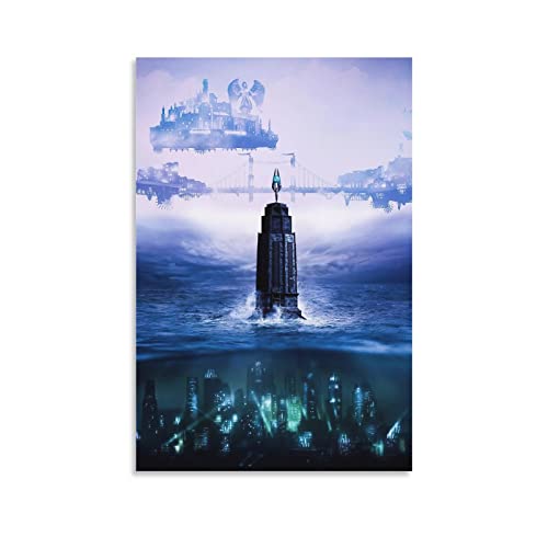 ENYPOLIS Bioshock Poster & Drucke auf Leinwand, Wandkunst-Poster für Raumdekoration, unrahmen, 30 x 45 cm von ENYPOLIS