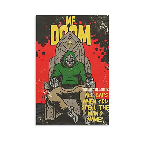 ENYPOLIS MF Doom Retro-Poster, HD-Druck, Poster und Drucke auf Leinwand, Wandkunst, Poster für Raumdekoration, MF Doom Unframe, 30 x 45 cm von ENYPOLIS